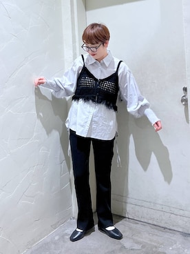 「アイテム（その他トップス）」を使った、　くまななさん（レディース・163cm・20代）の春コーディネート