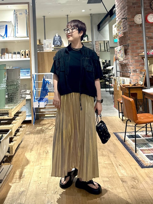 セール】メタリックプリーツスカート（スカート）｜niko and