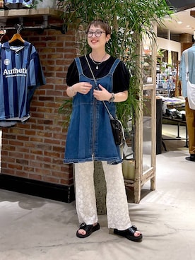 「アイテム（キャミソール）」を使った、　くまななさん（レディース・163cm・30代）の夏コーディネート