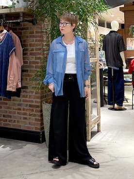 「アイテム（サンダル）」を使った、　くまななさん（レディース・163cm・30代）の夏コーディネート