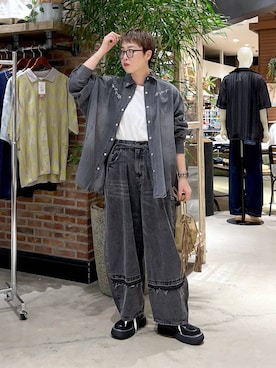 「アイテム（その他シューズ）」を使った、　くまななさん（レディース・163cm・30代）の夏コーディネート