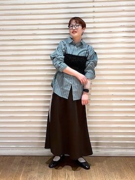 「アイテム（その他トップス）」を使った、　くまななさん（レディース・163cm・20代）の春コーディネート