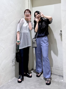 「アイテム（その他トップス）」を使った、　くまななさん（レディース・163cm・20代）の春コーディネート