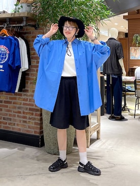 「niko and...（ニコアンド）のアイテム」を使った、　くまななさん（レディース・163cm）の夏コーディネート