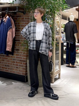 「アイテム（その他シューズ）」を使った、　くまななさん（レディース・163cm・30代）の夏コーディネート