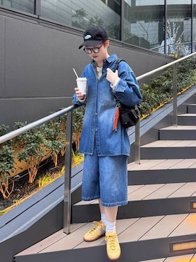 NKJ 2025SS】WORK BIG DENIM SHIRTを使った人気ファッション
