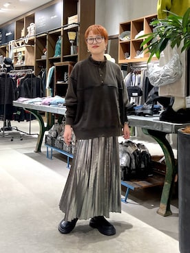 「アイテム（その他トップス）」を使った、　くまななさん（レディース・163cm・20代）の秋コーディネート