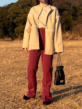 「birthdayroom」｜「アイテム（ジャケット/アウター）」を使った、ﾋﾟﾋﾟﾋﾟさん（レディース・156cm）の冬コーディネート