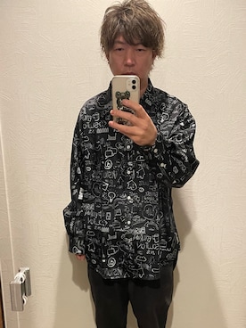 「G.O.C（ジーオーシー）のアイテム（シャツ/ブラウス）」を使った、容疑者Mさん（メンズ・175cm）の春コーディネート
