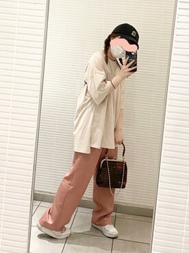 「おさげ」｜𝗸𝗼𝗺𝗮さん（レディース・145cm）の夏コーディネート