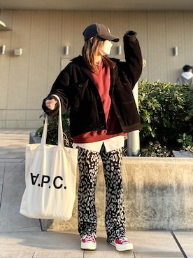 𝗸𝗼𝗺𝗮さんの（A.P.C. | アーペーセー）を使ったコーディネート