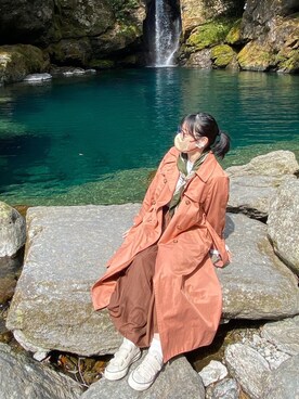 「N.（N. Natural Beauty Basic）（エヌエヌナチュラルビューティーベーシック）のアイテム（トレンチコート）」を使った、さんしょうさん（レディース・157cm）の春コーディネート
