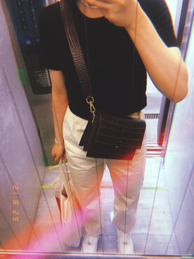 「CANAL JEAN（キャナルジーン）のアイテム（その他パンツ）」を使った、MIKUさん（レディース・163cm）の秋コーディネート
