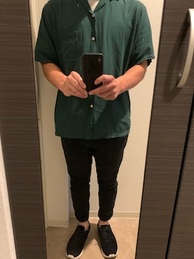 「NANO universe（ナノユニバース）の《汗染み防止》Anti Soaked ヘビーVネックTシャツ（Tシャツ/カットソー）」を使った、kazu3740さん（メンズ・170cm）の秋コーディネート