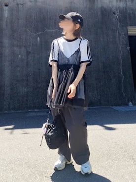「アイテム（キャミソール）」を使った、piiiikoさん（レディース・152cm）の秋コーディネート