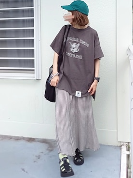 「L.H.P（エルエイチピー）のアイテム（アクセサリー）」を使った、piiiikoさん（レディース・152cm）の夏コーディネート