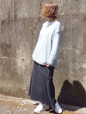「L.H.P（エルエイチピー）のアイテム（ニット/セーター）」を使った、piiiikoさん（レディース・152cm）の春コーディネート