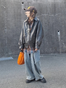 「niko and...（ニコアンド）のアイテム」を使った、piiiikoさん（レディース・152cm）の秋コーディネート