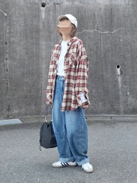 「チェックシャツ」｜piiiikoさん（レディース・152cm）の秋コーディネート