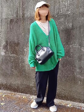 「L.H.P（エルエイチピー）のアイテム（スウェットパンツ）」を使った、piiiikoさん（レディース・152cm）の春コーディネート