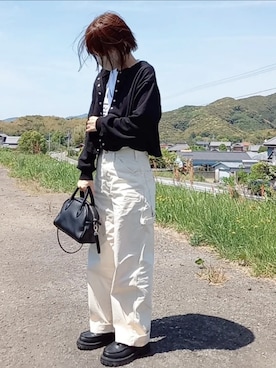 「forksy.（フォルクシー）の【forksy.】厚底トラックソールローファー/コイン＆タッセルローファー（ローファー）」を使った、piiiikoさん（レディース・152cm）の春コーディネート