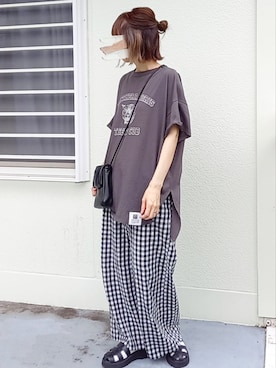 「L.H.P（エルエイチピー）のアイテム（ショルダーバッグ）」を使った、piiiikoさん（レディース・152cm）の夏コーディネート