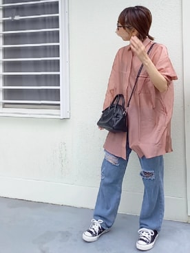 「CLEA（クレア）のアイテム（パンツ）」を使った、piiiikoさん（レディース・152cm）の夏コーディネート