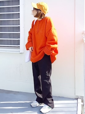 「Lee」｜「アイテム（キャップ）」を使った、piiiikoさん（レディース・152cm）の秋コーディネート