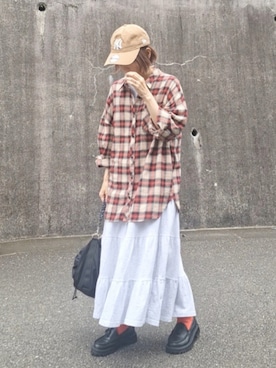 「アイテム（ワンピース）」を使った、piiiikoさん（レディース・152cm）の秋コーディネート