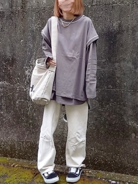 「MHL.」｜「アイテム（アクセサリー）」を使った、piiiikoさん（レディース・152cm）の秋コーディネート