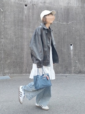 「niko and...（ニコアンド）のアイテム」を使った、piiiikoさん（レディース・152cm）の春コーディネート