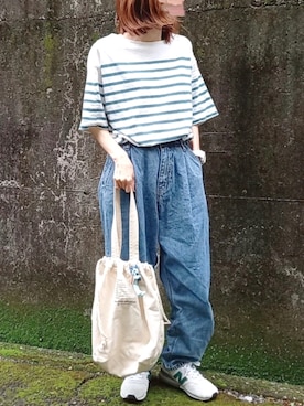 「kutir」｜「アイテム（アナログ腕時計）」を使った、piiiikoさん（レディース・152cm）の夏コーディネート