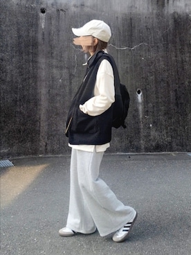 「NEW ERA（ニューエラ）のアイテム」を使った、piiiikoさん（レディース・152cm）の秋コーディネート