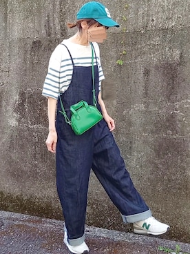「L.H.P（エルエイチピー）のアイテム（ショルダーバッグ）」を使った、piiiikoさん（レディース・152cm）の夏コーディネート