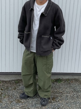 「STUSSY（ステューシー）のアイテム（その他アウター）」を使った、りっくんさん（メンズ・170cm）の秋コーディネート