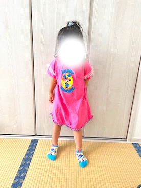 「BREEZE（ブリーズ）のアイテム（ワンピース/ドレス）」を使った、air.さん（キッズ・90cm）の夏コーディネート