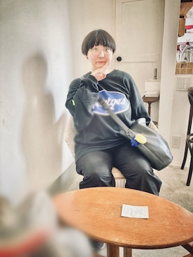 「アイテム（カーゴパンツ）」を使った、もやさん（レディース・161cm）の秋コーディネート