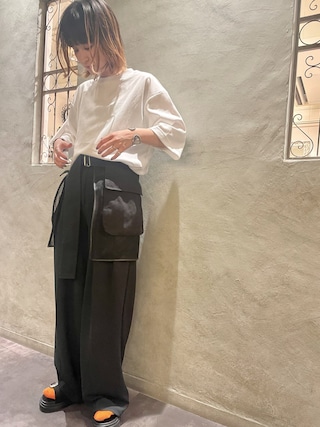 メゾンスペシャル maison special ダブルメッシュベルト巻きスカート メゾンスペシャル maison special ダブルメッシュベルト巻き