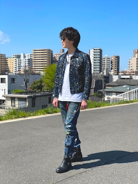 「TOMMY（トミー）のアイテム」を使った、渡邉康輝さん（メンズ・178cm）の夏コーディネート