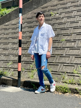 「タケオキクチ(TAKEO KIKUCHI)」｜「アイテム（その他）」を使った、渡邉康輝さん（メンズ・178cm）の秋コーディネート