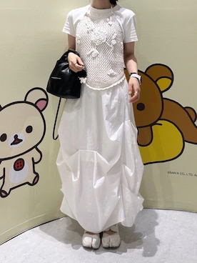 「MAISON SPECIAL（メゾンスペシャル）のアイテム」を使った、®️さん（レディース・153cm）の夏コーディネート