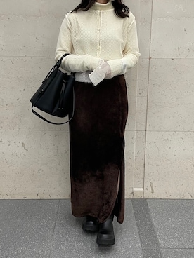 「mici（ミチ）のアイテム」を使った、®️さん（レディース・153cm）の冬コーディネート