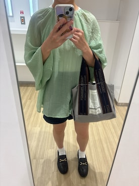 「アイテム（デニムパンツ）」を使った、y.hanonさん（レディース・157cm・30代）の夏コーディネート