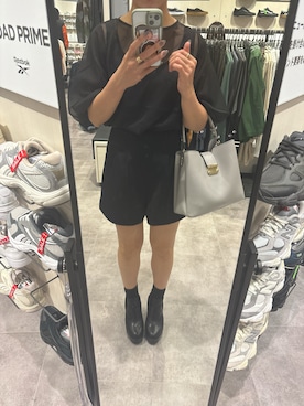 「AZUL by moussy（アズールバイマウジー）のアイテム」を使った、y.hanonさん（レディース・157cm）の秋コーディネート