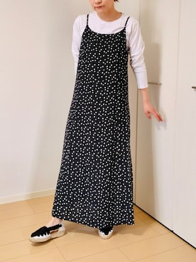 「La Manual Alpargatera（マヌアル・アルパルガテラ）のアイテム」を使った、はなさん（レディース・156cm）の春コーディネート