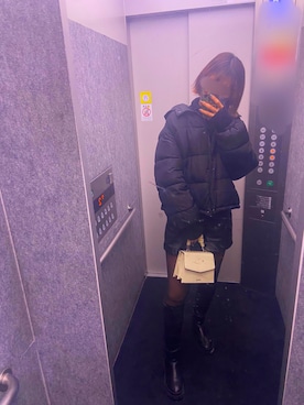 「EVRIS（エヴリス）のクロコスクエアBAG（ショルダーバッグ、ホワイト系）」を使った、rippeさん（レディース・168cm）の春コーディネート