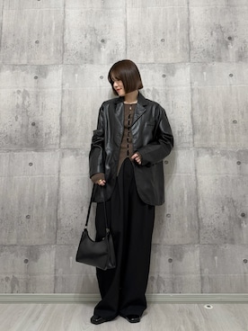 「hellam（へラム）のアイテム」を使った、HITOMIさん（レディース・155cm）の冬コーディネート