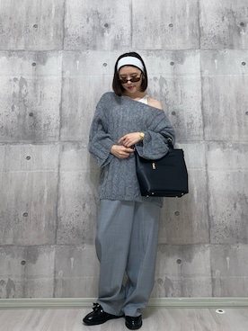 「アイテム（スラックス）」を使った、HITOMIさん（レディース・155cm）の夏コーディネート