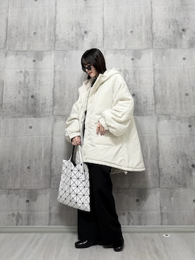 「tiptop」｜「アイテム（ブルゾン）」を使った、HITOMIさん（レディース・155cm）の秋コーディネート