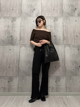 「MM6 Maison Margiela（ｴﾑｴﾑｼｯｸｽ ﾒｿﾞﾝ ﾏﾙｼﾞｪﾗ）のアイテム（バッグ）」を使った、HITOMIさん（レディース・155cm）の春コーディネート